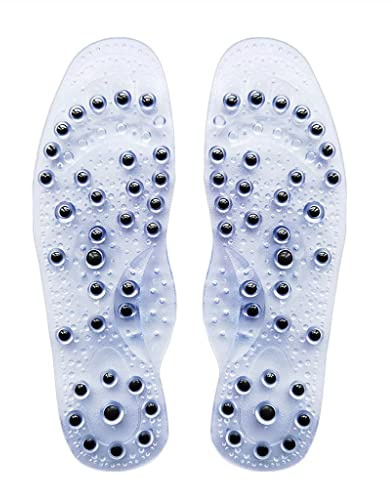 Innersulor. Hälsa Fot Magnetisk Massage Innersulor Sko/stövlar Kuddar for män Kvinnor Främjar lindra cirkulationströtthet(1 Pair,L 27.5CM(41 45))