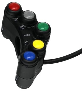 12V Motorrad Schalter 7/8 22mm Lenker Scheinwerfer Blinker Nebelscheinwerfer Hupe EIN AUS Ton Einstellen 7 Funktion Control Switch Zubehör