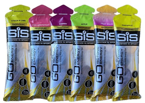 SIS GO Isotonic Energy Gels 60ml Sachets | Rapid Carb Delivery 22g - No Water Required - Vegan Gluten‑Free Endurance Cycling Running Triathlon Fuel (6 Pack, Mixed Bundle)
