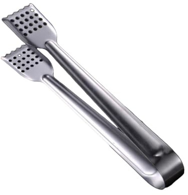 Alipis 2piezas Pinzas De Cocina Acero Inoxidable De Clips Para Servir Pan Multifuncionales Resistentes Al Calor Para Barbacoa Ensaladas y Buffet Hogar