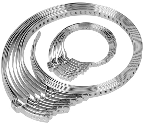 20 Stück CV Achsmanschetten Schelle, Verstellbare 10 Stück 25-50mm und 10 Stück 50-120mm Universal Achsmanschetten Schellen, Edelstahl Schlauchschellen für Meisten Auto Wasserschläuchen, Kabeln