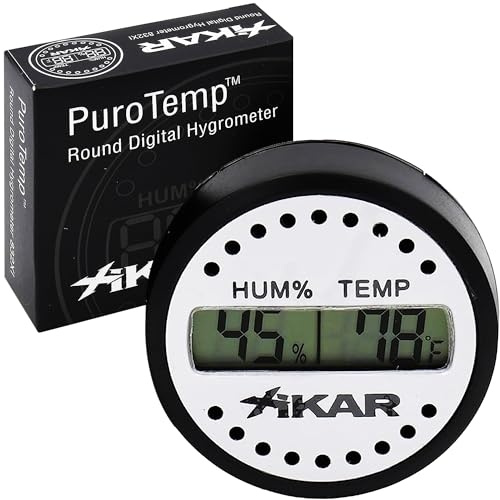Xikar Luftbefeuchter rund Hygrometer digital