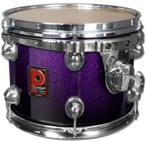 Premier Drums Genista Series 43202PSF 1-Piece Birch 12x8 Inches Standard Tom, Drum Set (Purple Fade Sparkle Lacquer)