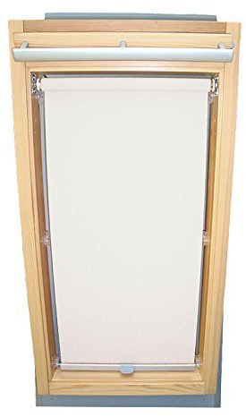 Hochwertiges Sichtschutzrollo Rollo für Velux RHL/RHU-EP GGU,GPU,GHU,GTU S08 weiss // Sichtschutzrollo/Sichtschutz-Rollo/Fensterrollo