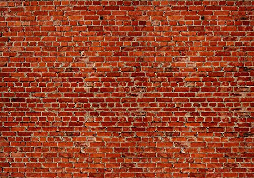 wandmotiv24 Photo murale Rouge brique XS 150 x 105cm - 3 pièces photo, papier peint non tissé Mur, mur de briques, vintage M0240