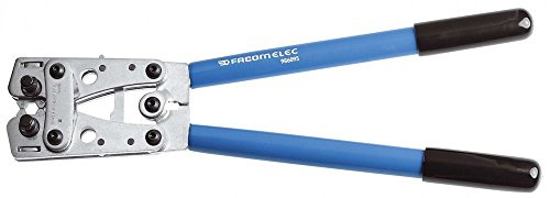 FACOM - Pince à Sertir pour Cosses Électriques Tubulaires - 986095 - Outillage Électricien - Matrices Rotatives Indexables 6 Positions - Peut être Débrayée pendant le Sertissage - Capacité 6-50mm²