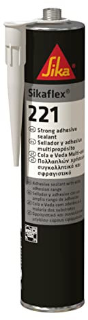 Sika – Sikaflex – 221 Strong Adhesive Sealant – Multi-Purpose Application – Sandable/Paintable – Black – 300ml