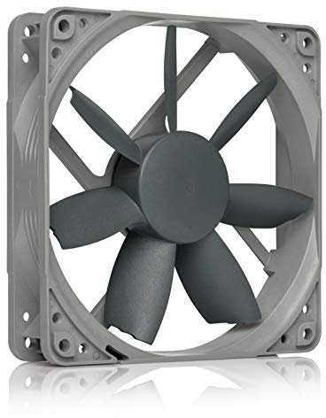 Noctua NF-S12B redux-1200 PWM, ventola di raffreddamento ad alte prestazioni, 4 pin, 1200 giri/min (120 mm, grigio)