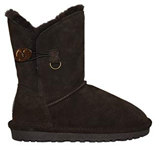 Reissner Lammfelle Engel Stiefel LARA Halbhohe warme Winterboots Wildleder | Innenfutter echtes Merino Lammfell