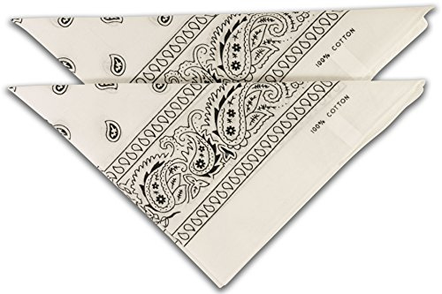 fashionchimp Nicki-Halstuch aus 100% Baumwolle im 2er Set, Unisex Bandana, AZO-Frei