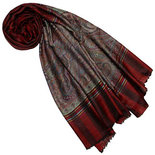 Lorenzo Cana Pashmina Schal Schaltuch 100% Kaschmir Kaschmirschal Kaschmirtuch Damenschal gewebt mehrfarbig