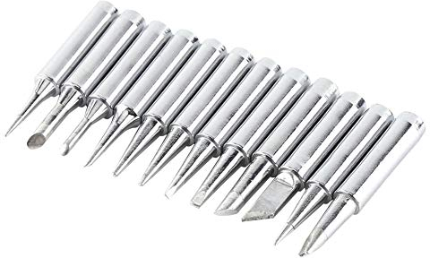 Soldering Tips 900M Model 12Pcs Replacement Soldering Solder Iron Tips Station Tool Kit, Easy to Carry and Clean