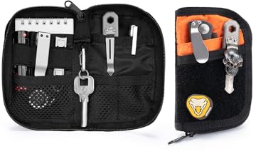 VIPERADE VE10 Small EDC Pocket Pouch, Compact Nylon EDC Organizer Pouch for Men, Small Tool Organiser with 7 Pockets, Mini Tool Organizer for Multitools
