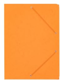 BIGO Pressspanmappen A4, 10er-Pack, aus 330 g/m² Presskarton, Orange | Dokumentenmappe mit Gummiband, Stabile Mappe für Büro, Schule & Archivierung