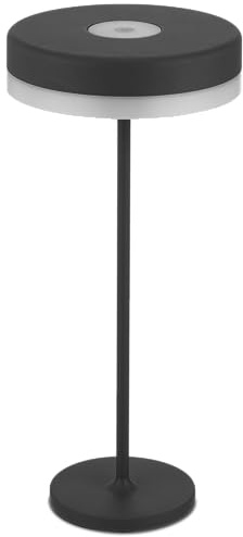 REV DISK Akku Tischlampe - 200lm, 2W, dimmbar, IP54, anthrazit | Nachttischlampe | Schreibtischlampe | 4000mAh