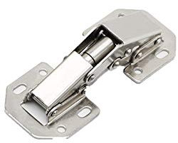 SBTRKT 10 Stück 90-Grad-Schrankscharniere ohne Bohrung, Schranktürscharniere mit sanftem Schließen und hydraulischem Puffer, Möbelbeschläge (Color : 3 INCH)
