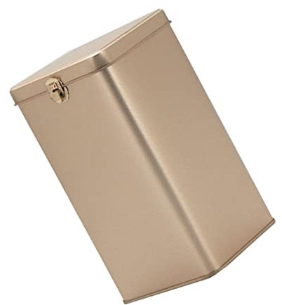PRETYZOOM Tea Tin Box Metal Tea Storage Container Portable Tinplate Canister for Home Office Secure Closure
