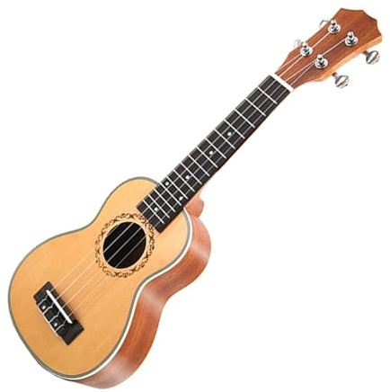 Professionelle Ukulelen 21 Zoll Ukulele 4 Saiten Mini Gitarre Fichtenholz Top Panel Ukelele ABS Kanten