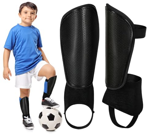 Protege Tibia Foot, S-L, Protège-Tibias Football pour Enfants Adultes avec Protection du Mollet et Cheville, Maintien Protege Tibia Ajustables Antidérapants, Équipement Protection Protège-Tibias (S)