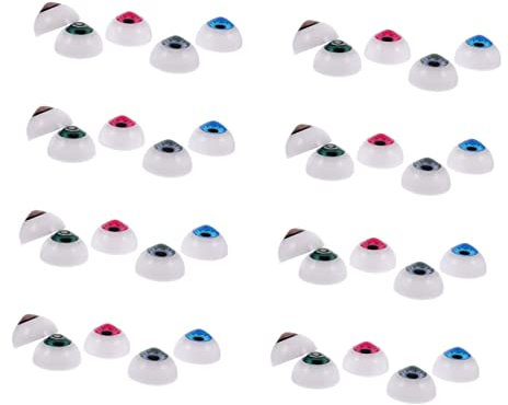 STOBOK 200pcs Cartoon Eyes Acrylic Eyeball Decor DIY Acrylic Eyes Halloween Party Decorations