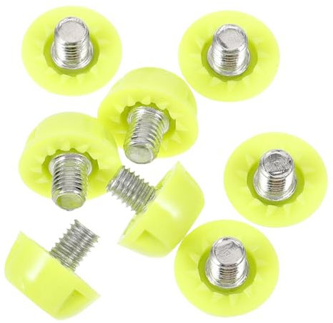 HANABASS 8 Stück Fußballnägel Spikes Für Laufschuhe Fußballstollen Zubehör Für Laufschuhe Sohlennägel Für Golfschuhe Spikes Laufspikes Spike-Schuh Hellgrünes Aluminium