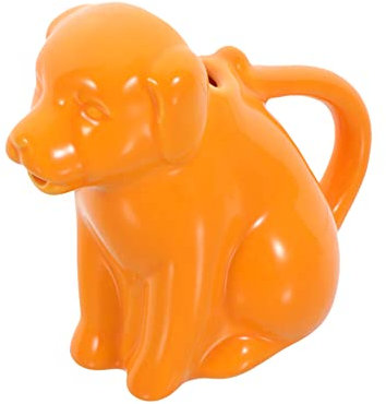Ciieeo Mini Ceramic Milk Cup Sauce Container Handle 40ml Cartoon Animal Design Kitchen Coffee Cup for Coffee and Sauce Serving Random Color