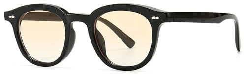 YIHANSS Vintage Sunglasses Women Rivet Frame Red Lens Retro Acetate Sun Glasses Shades Men