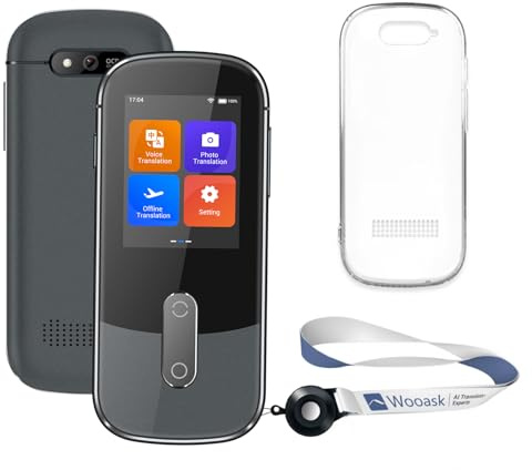 Wooask Sprachübersetzer Ohne Internet, Übersetzer Gerät Testsieger, Translator W09 Übersetzer Echtzeit 144 Sprachen mit sprachausgabe/Offline/Foto Sprachübersetzer für Reisen,Lernen und Business
