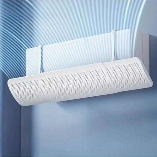 K2 STORE - Deflettore Universale per Condizionatore – Parabrezza Regolabile per Aria Condizionata da Parete – Scudo Anti-Corrente per Casa, Ufficio, Camera, Anziani, Bambini, Gravidanza