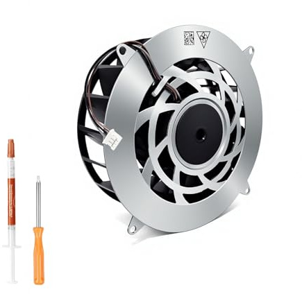 Eaglewireless Replacement PS5 Slim Internal Cooling Fan, Internal Cooler Fan Replacement for PlayStation 5 PS5 Slim Series 11541GS-12M-WB-01 with 19 Blades,（for PS5 Slim ONLY）