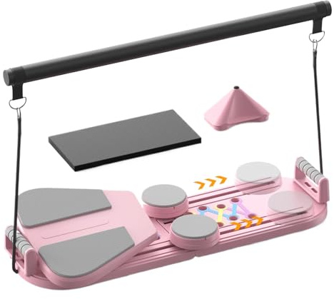 Pilates Reformer | 5-in-1-Fitnessgerät | Bauchtrainingshilfe | für Frauen, Männer, Erwachsene, Anfänger, Fitness- und Yoga-Enthusiasten zu Hause, Fitnessstudio Studio