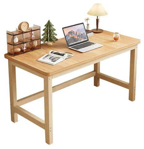 XIGOUZIQU Mesa de Oficina,Mesa Gaming Montaje Sencillo de Madera Escritorio Ahorro de for Oficina, Dormitorio(120cm(47.24in))