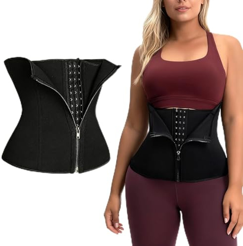 BQMEZRNUS Waist Trainer Corset Women Body Shaper，Sweat Belt Shapewear for Women Corset Shapewear Black Underbust Tummy Tucker for Weight Loss
