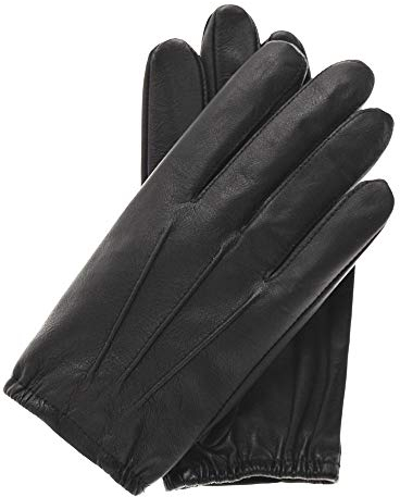 Pratt and Hart Guardia Herren Leder Polizei Handschuhe für Strafverfolgungsbeamte, Schießen und Fahren (Schwarz) Schaffell, Schwarz, X-Large