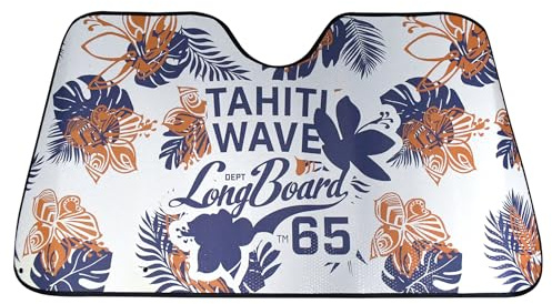 LONGBOARD 078081 Pare soleil Pare-Brise Voiture, Aluminium Isolant, L : 130x70 cm