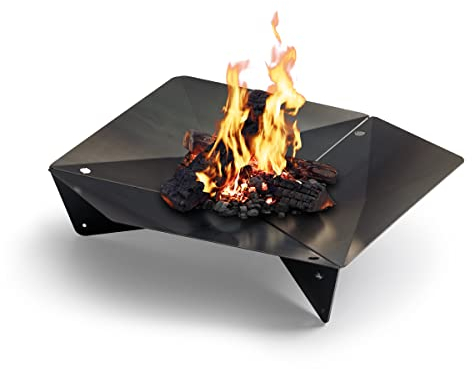höfats - TRIPLE 90 Feuerschale - Design-Feuerstelle und Grill - für Terrasse und Garten - Corten-Stahl mit Rost-Optik