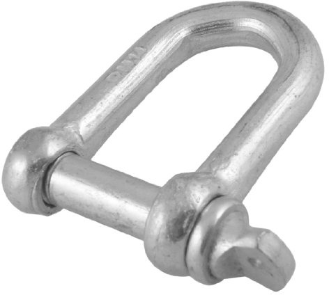 Aexit 500 kg D Baumarkt geformte Metall Dee Anchor Schäkel Haken w 12 mm 15/81,3 cm Eisenwaren Schraube Pin