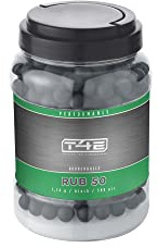 T4E Paintballkugeln Performance RUB 50, Kaliber .50, 500 Stück, schwarz | Schwarze Rubberballs und Gummirundkugeln