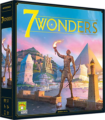 ASMODEE 7 Wonders, 2020, Unbox Now, Partyspiel, ab 10 Jahren, 3 bis 7 Spieler, 30 Minuten, auf Französisch