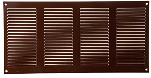 Vent Systems 16 x 8 Inch (Overall Dimensions) - Brown - Air Vent Cover Metal Air Return Grill - Built-in Mesh Guard Screen - HVAC Vent Duct Cover for Home Improvement