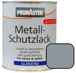 Primaster Metall-Schutzlack silbergrau 750 ml für Innen- und Außen Lack