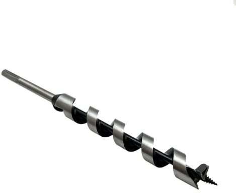 CORTOOL 1 x 12 Inch Auger Drill Bit for Wood, Soft and Hard Wood Plastic with 7/16 Inch Hex Shank