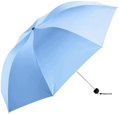 YMXWFC Business-Regenschirm, einfarbig, für manuelles dreifach faltbares kompaktes Regenschirm, langlebiger Reise-Regenschirm, Outdoor, Camping, Picknick
