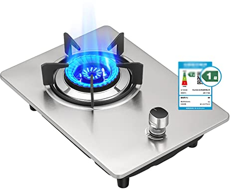 Piano Cottura a Gas Piano Cottura a Gas da Incasso | Cottura da Tavolo, Protezione Contro la Fiamma della termocoppia/accensione Elettronica a impulsi, Anelli del Piano Cottura in ghisa antiscivo
