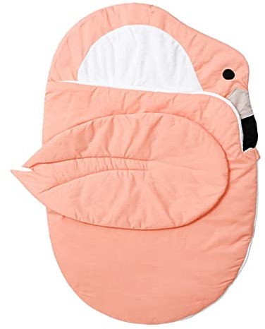 Xcello ​Cartoon Babyschlafsack, Weiche, Bequeme Und Warme Wickeldecke Für Neugeborene(40CM-Flamingo)