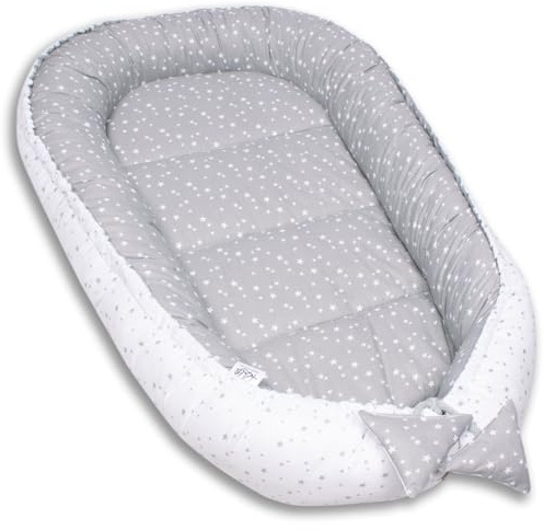 PaLulli Nido da viaggio a 2 lati, per lettino da bambino, in 100% cotone, certificato Oeko-Tex (Galaxy)