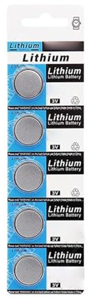 VOCUE - Batterie de télécommande électronique de 150 mAh, piles bouton CR2032 cellules bouton et boutons au lithium de 3 V