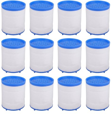 suaywo 12 Pièces Élément de Filtre pour Robinet de Cuisine,Bain | Éléments Filtrants a Eau Robinet Élément de Filtre Robinet Anti Calcaire Filtres à Eau pour Robinet Salle Évier