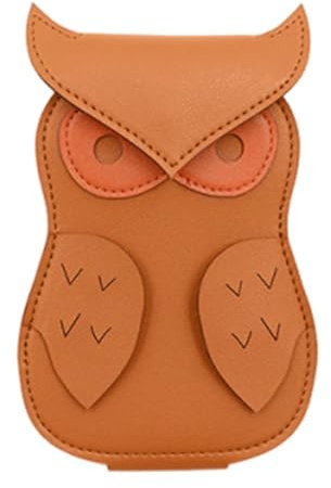 Gitarrplektrumorganisatör, uggla gitarrplektrum fodral, uggla plektrumfodral, uggla plektrumhållare fodral, uggla plektrumhållare, uggla plektrumhållare, PU-läder plektrum förvaringsväska med 18 spår