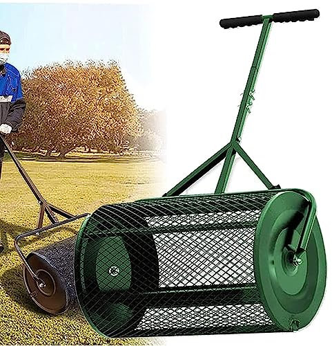 QLSABIA Spandiconcime per Compost, spandiconcime per Torba, spandiconcime in Rete Metallica Leggera, spandiconcime per Compost, spandiconcime per Prati e Giardini, Verde